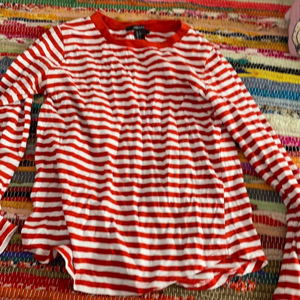 Forever 21 red striped shirt